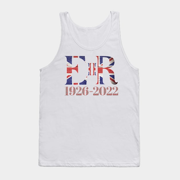 Queen Elizabeth II Royal Cypher Tank Top by Enriched by Art